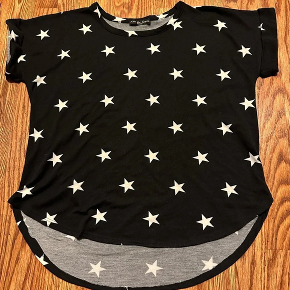 Cuffed star print tee - Picture 1 of 3